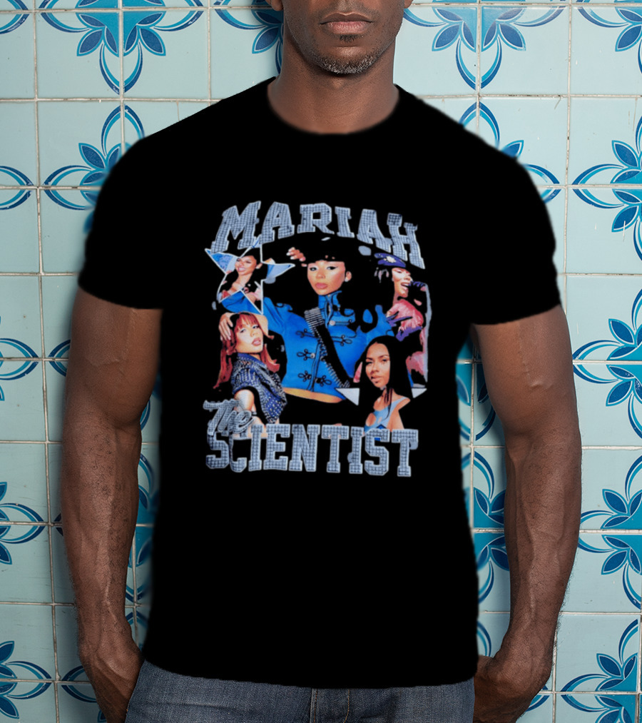 Mariah The Scientist Collage Blue Outfit Fashion T-Shirt
