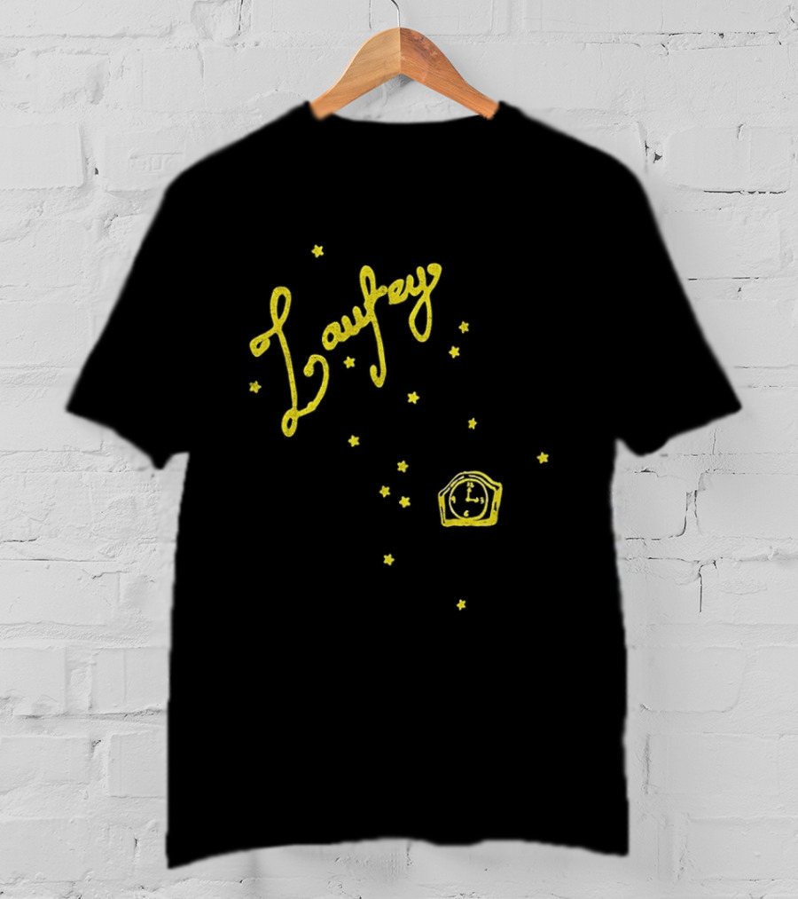 Laufey A Matter Of Time Tour Yellow Starry Crown T-Shirt