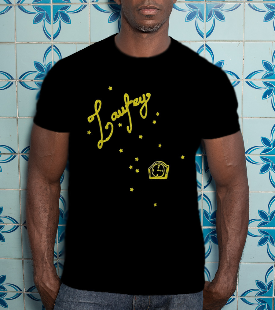 Laufey A Matter Of Time Tour Yellow Starry Crown T-Shirt