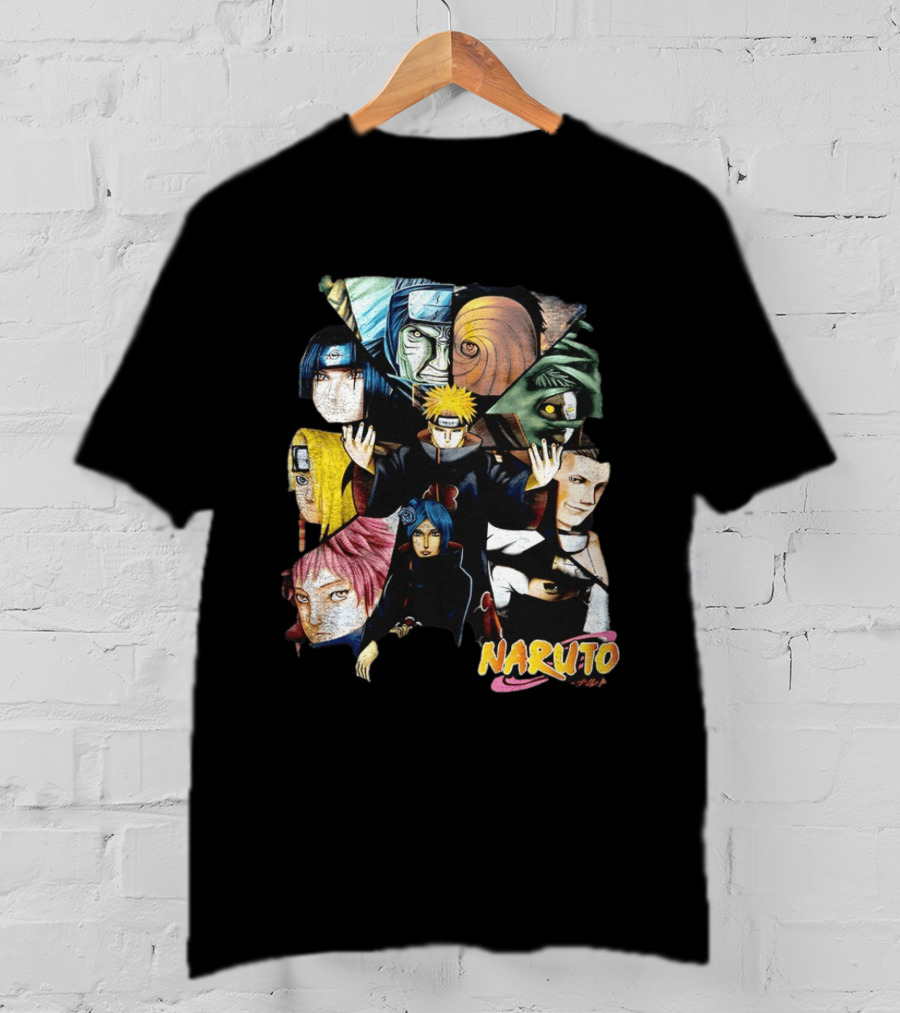 Naruto Akatsuki Collage Characters T-Shirt