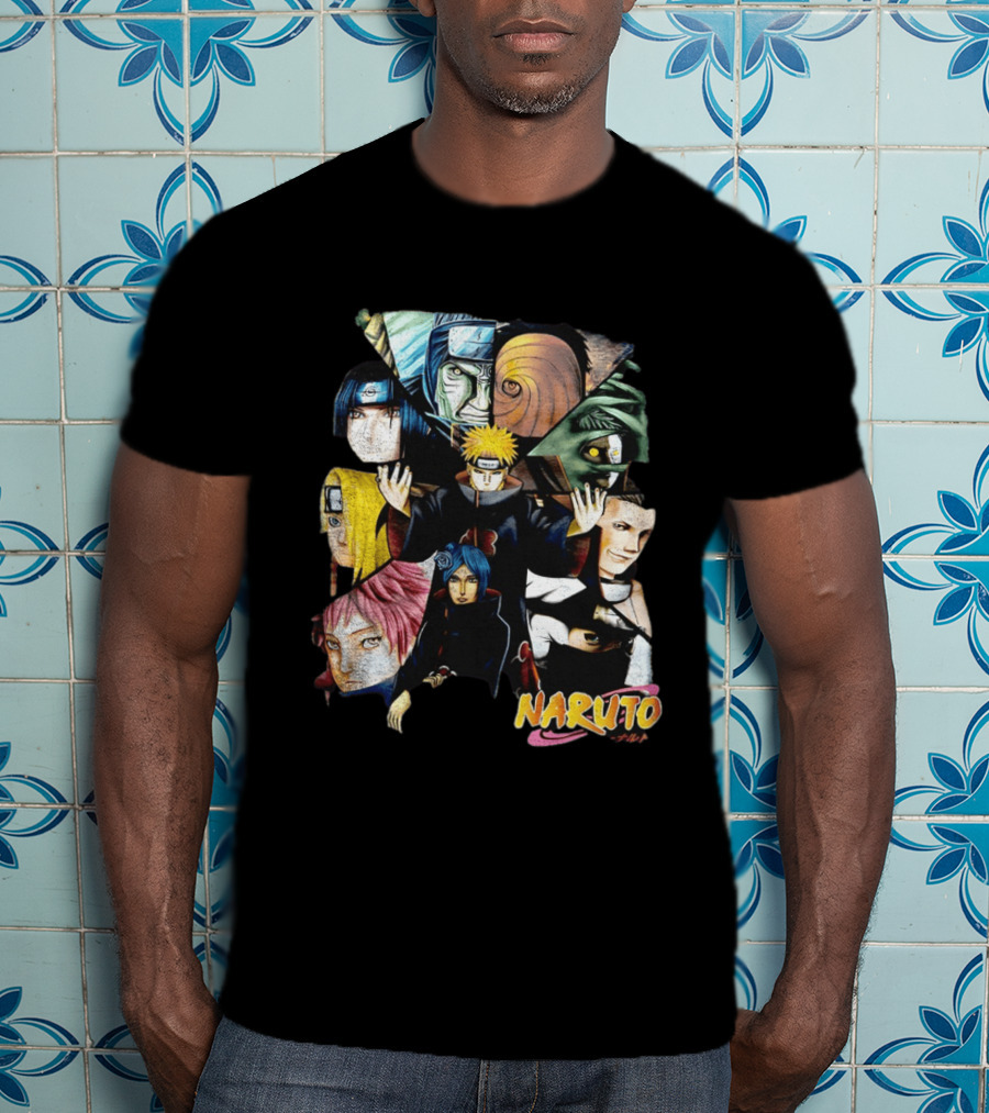 Naruto Akatsuki Collage Characters T-Shirt