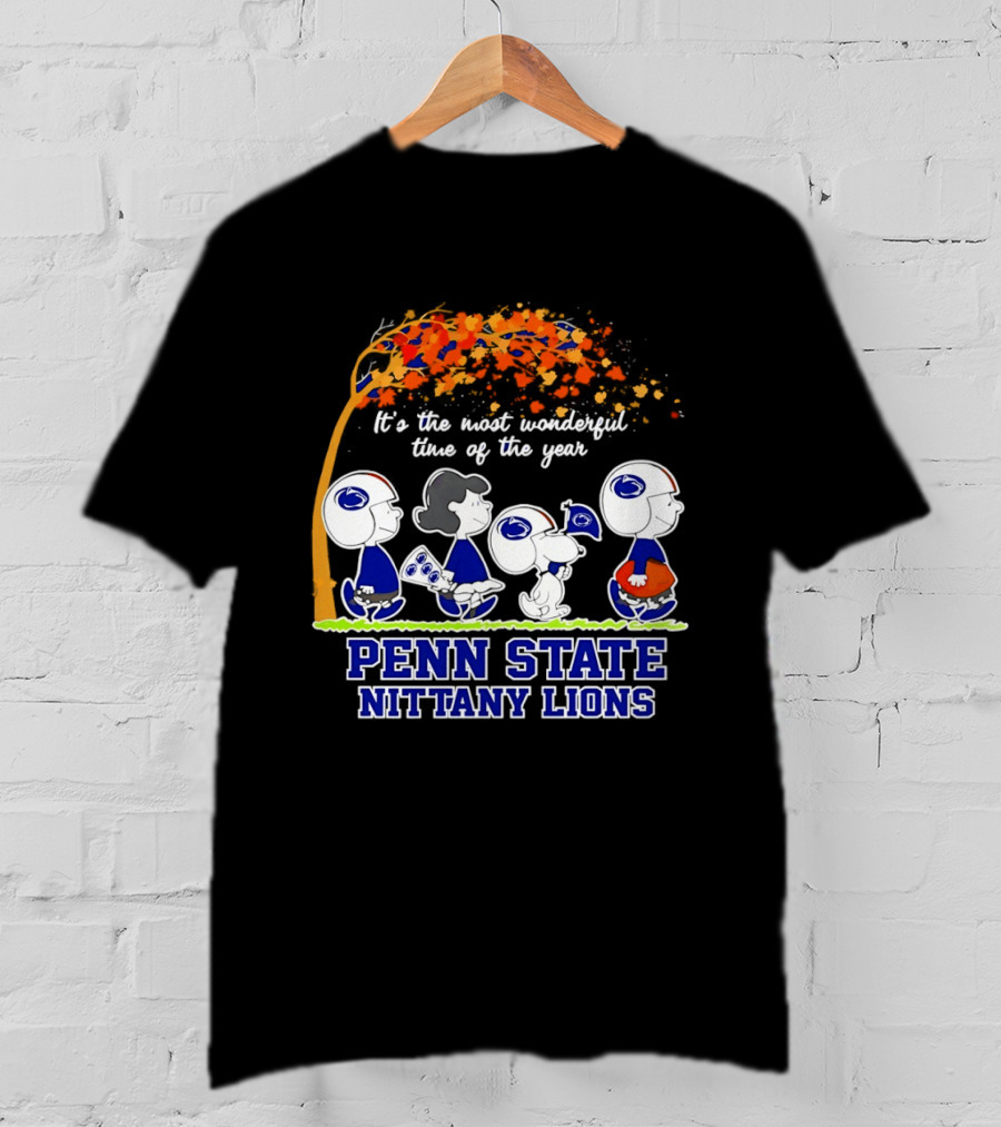 Peanuts It's The Most Wonderful Time Of The Year Penn State Nittany Lions T-Shirt