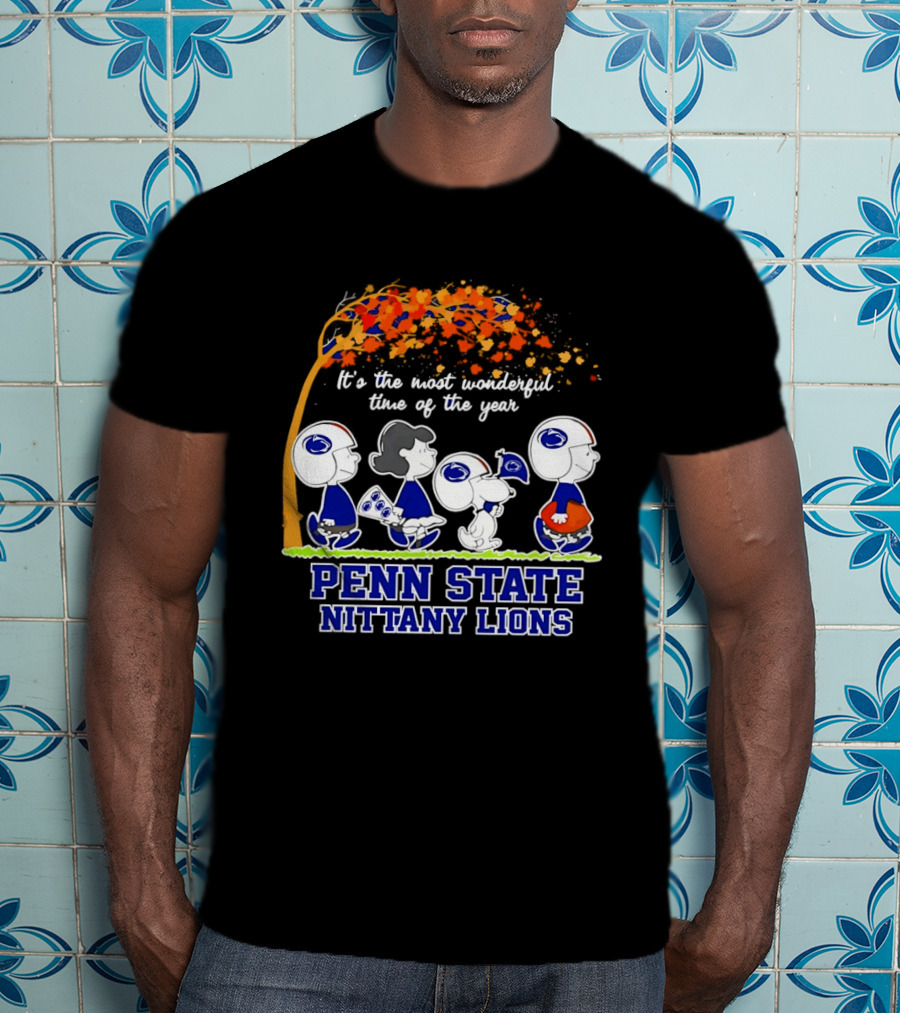 Peanuts It's The Most Wonderful Time Of The Year Penn State Nittany Lions T-Shirt