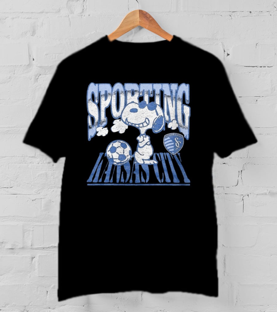 Sporting Kansas City Snoopy Sunglasses Soccer Collaboration T-Shirt