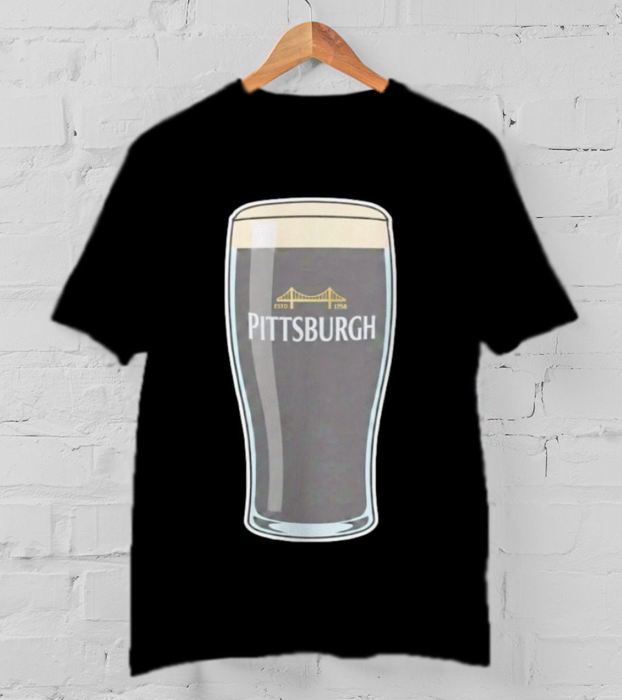 Pittsburgh Stout Beer Estd 1758 Bridge T-Shirt