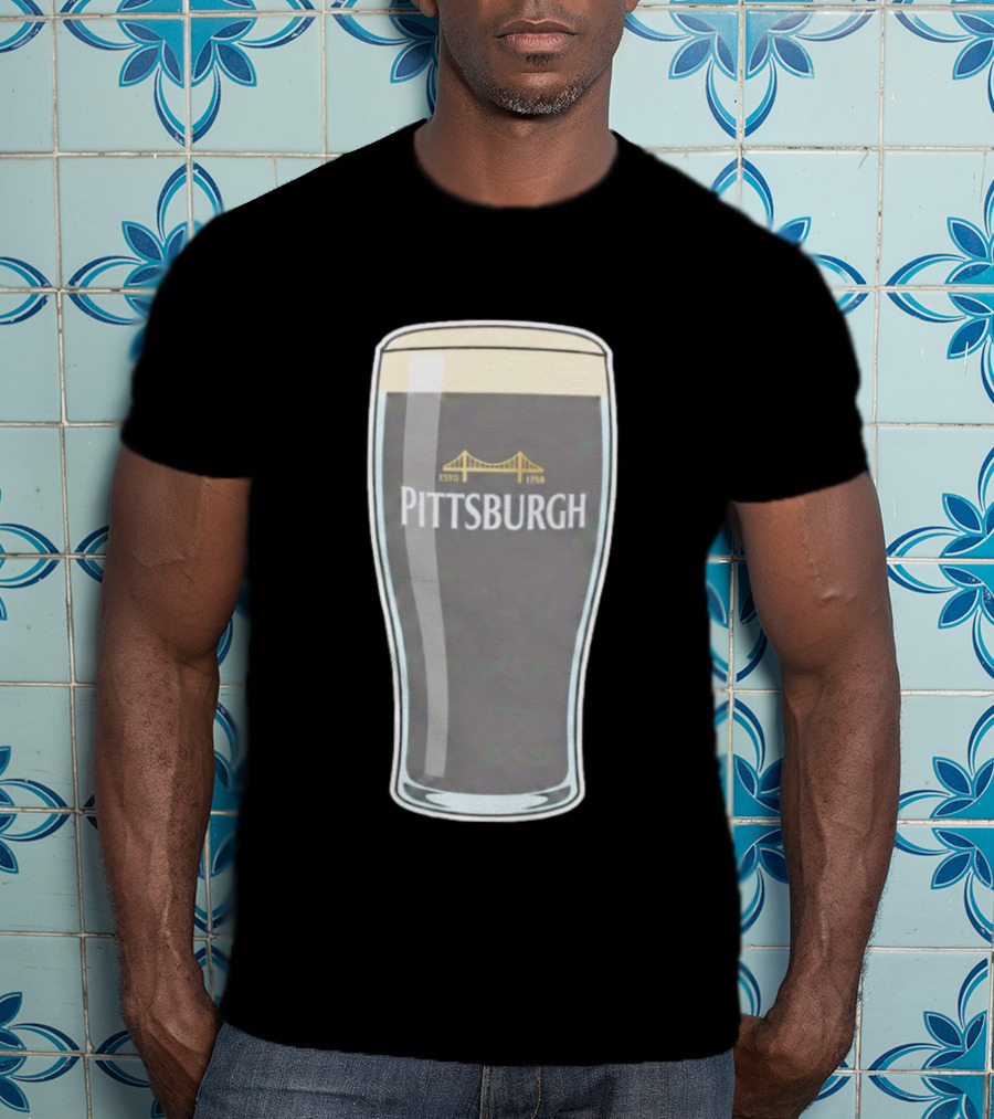 Pittsburgh Stout Beer Estd 1758 Bridge T-Shirt