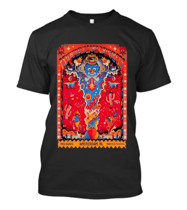 Psychedelic Porn Crumpets Live Melkweg Amsterdam March 6 8 2026 Tour T-Shirt