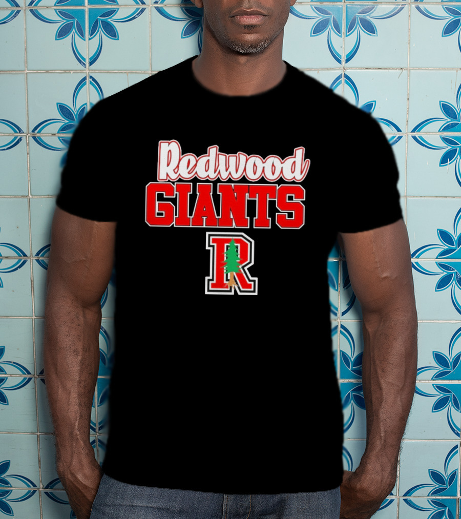 Redwood Giants High School R Tree T-Shirt