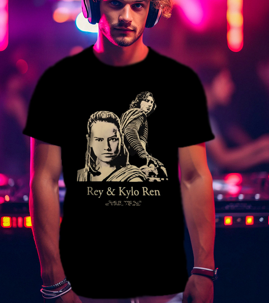 Rey & Kylo Ren Star Wars Characters Epic T-Shirt