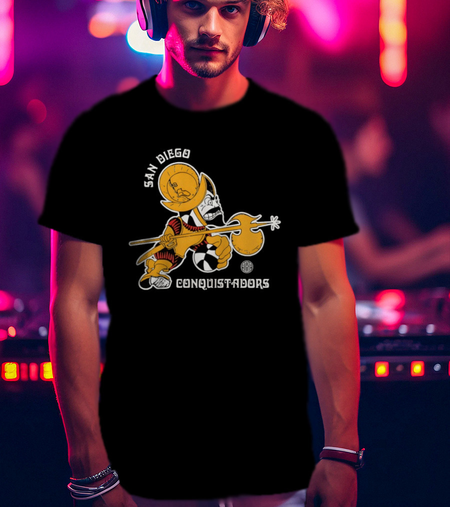 San Diego Conquistadors ABA Retro Basketball Team T-Shirt