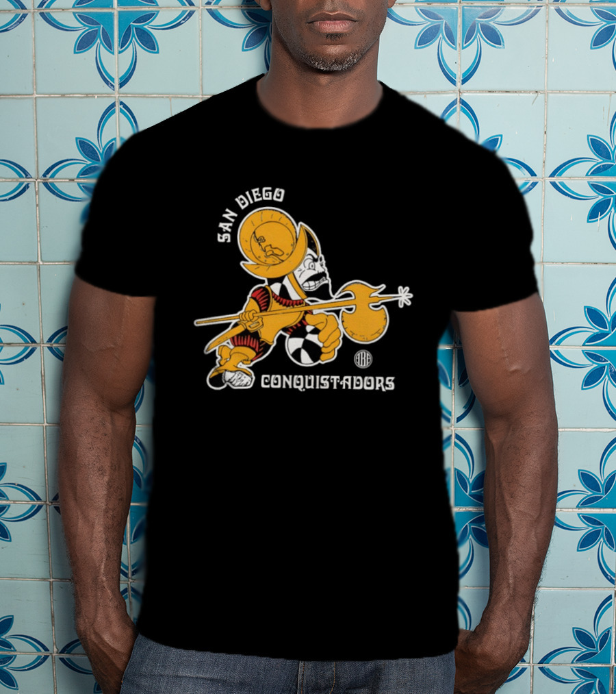 San Diego Conquistadors ABA Retro Basketball Team T-Shirt