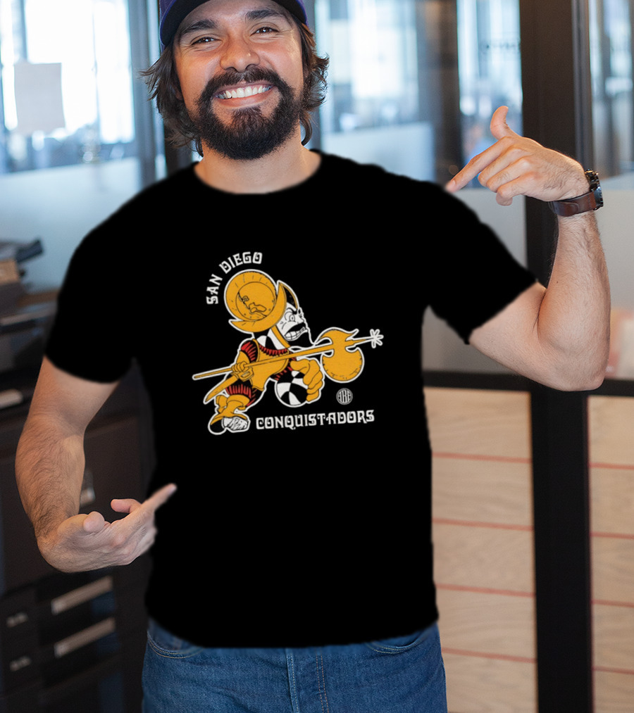 San Diego Conquistadors ABA Retro Basketball Team T-Shirt