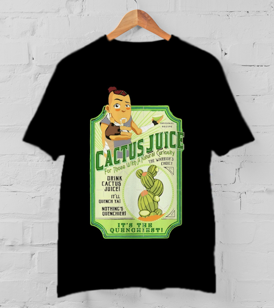 Sokka Cactus Juice It's The Quenchiest The Warrior's Choice Avatar T-Shirt