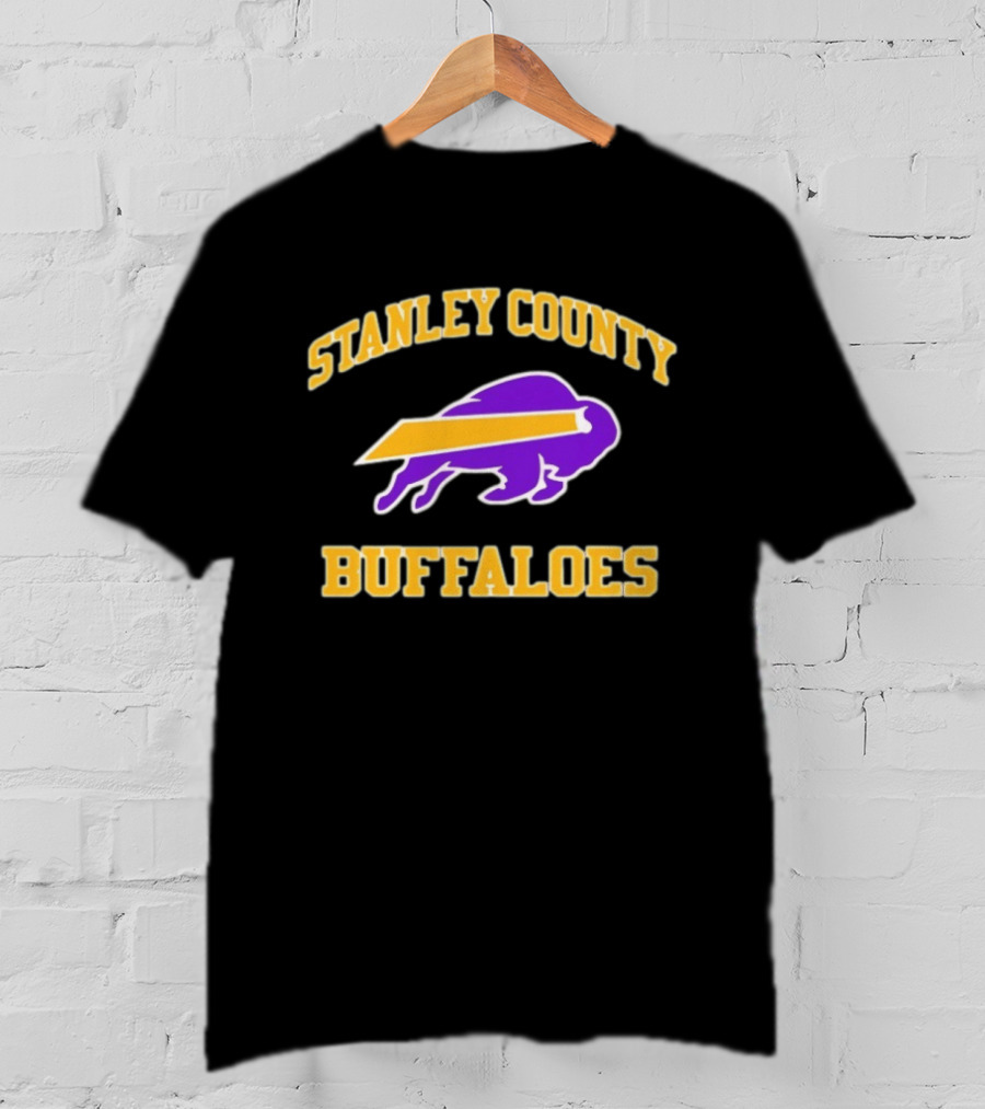 Stanley County Buffaloes Purple And Gold T-Shirt