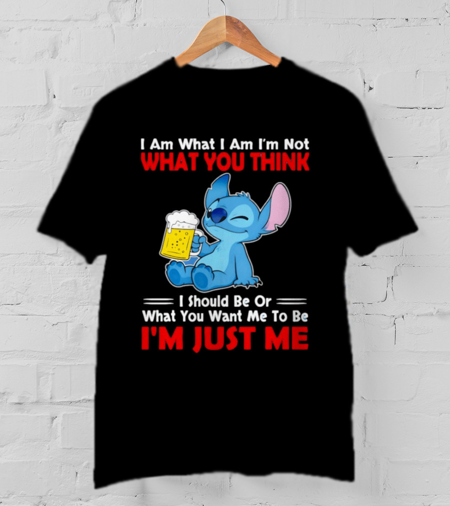 Stitch I Am What I Am I'm Not What You Think I'm Just Me T-Shirt