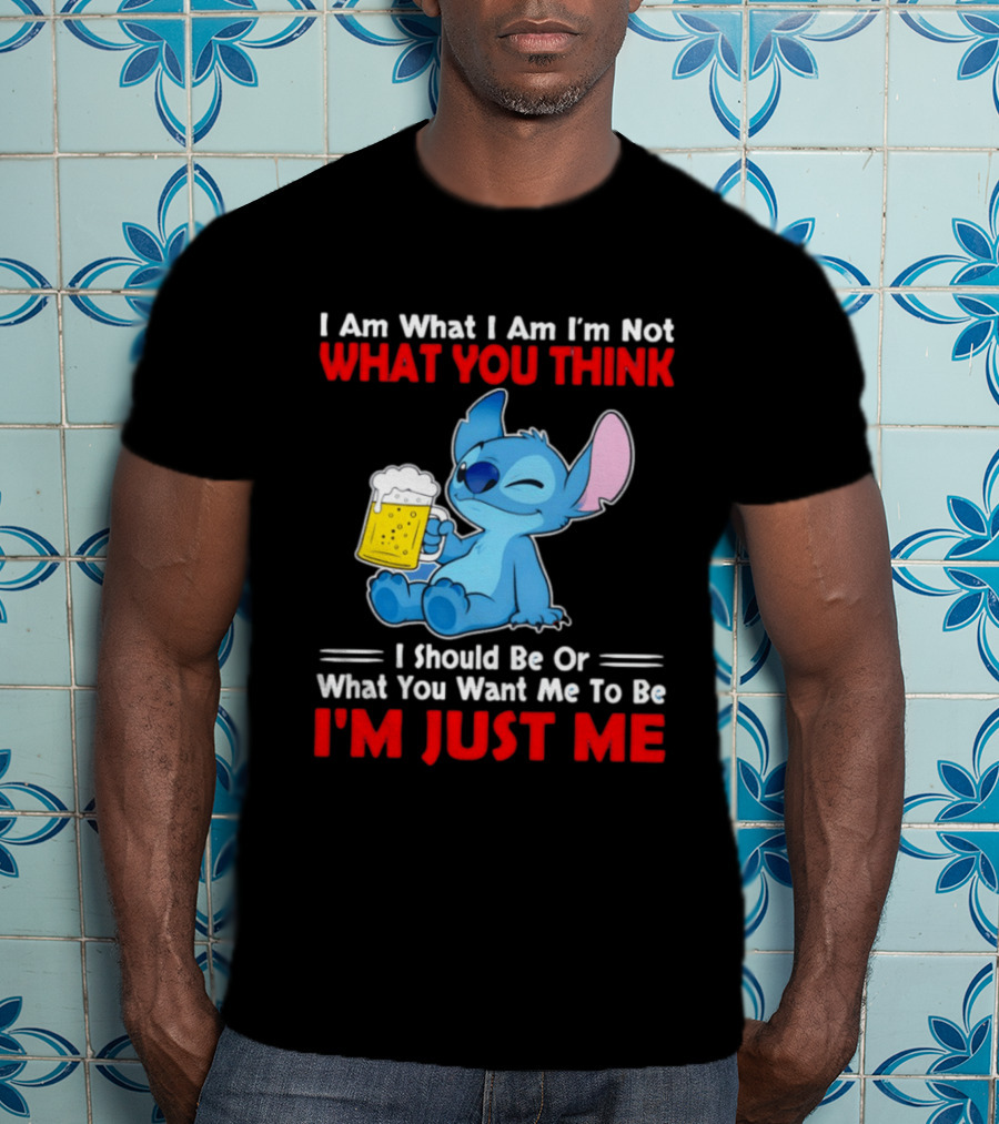 Stitch I Am What I Am I'm Not What You Think I'm Just Me T-Shirt