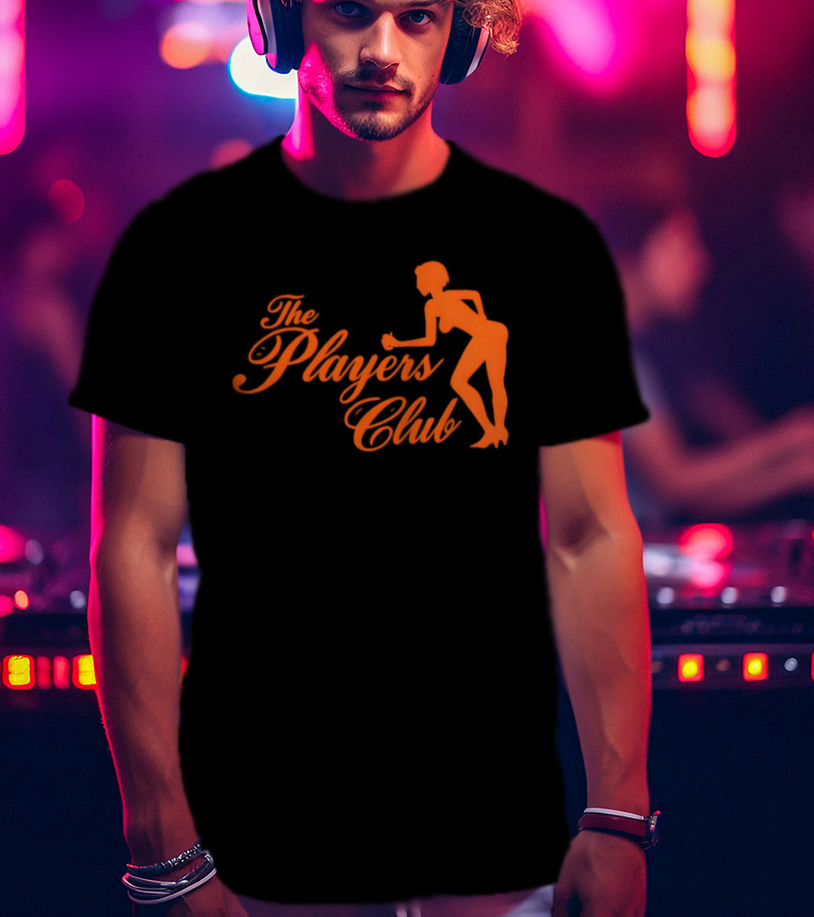 The Players Club Silhouette Retro Script T-Shirt