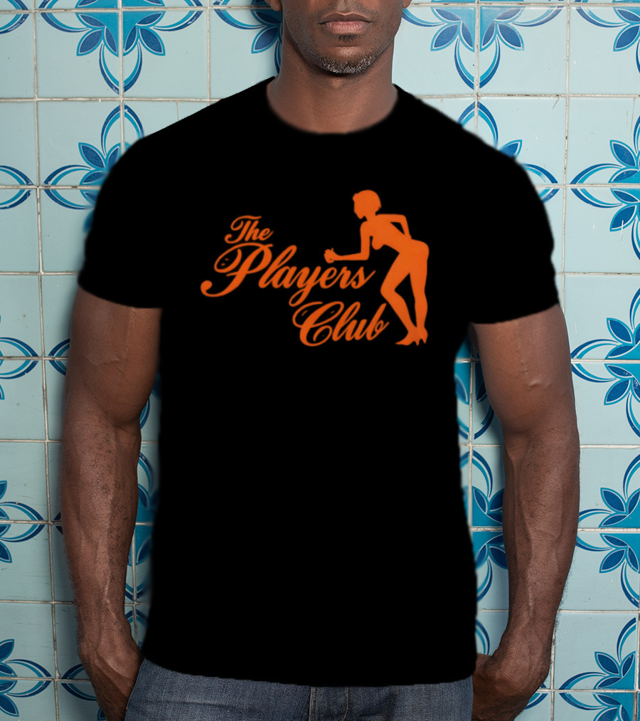 The Players Club Silhouette Retro Script T-Shirt
