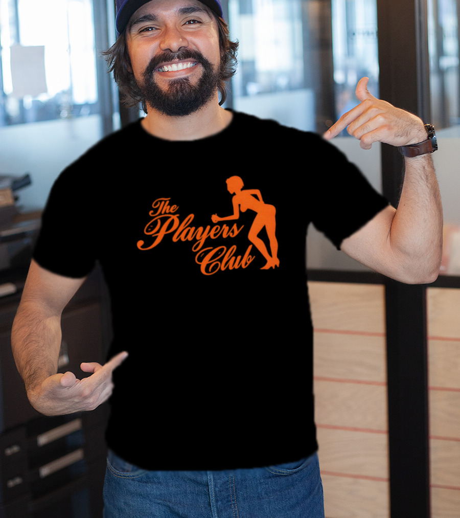 The Players Club Silhouette Retro Script T-Shirt