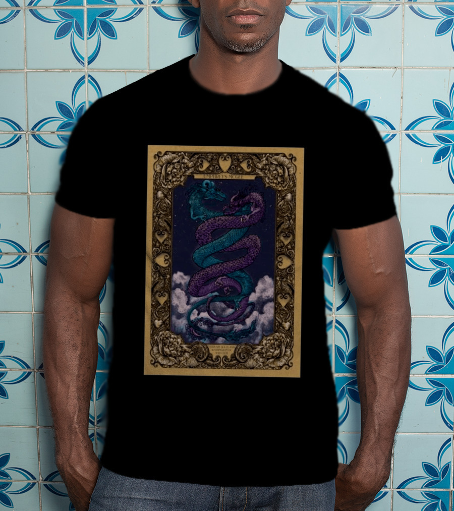 Umphrey's McGee Feb 14 15 2026 Washington D.C Dragon Roses T-Shirt
