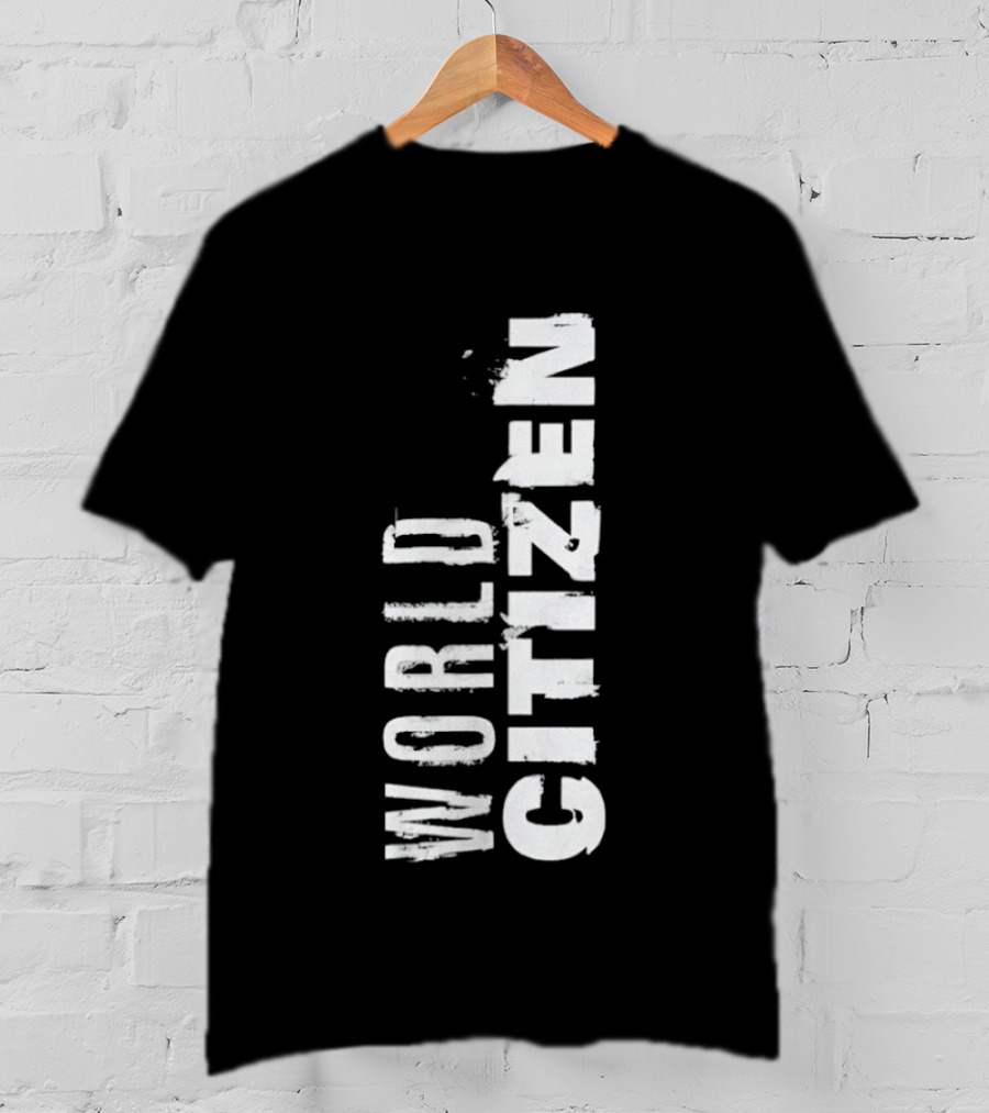 World Citizen Distressed Minimalist T-Shirt
