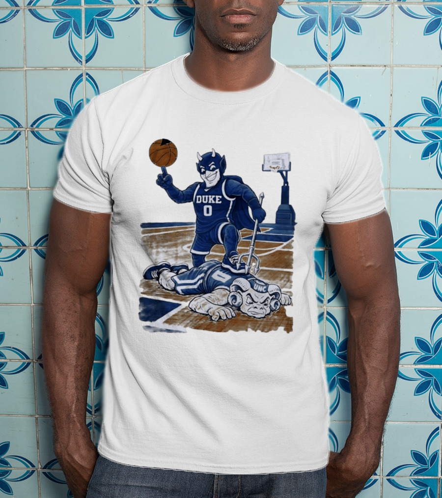 Duke Blue Devils Victory Over UNC Tar Heels Basketball Rivalry T-Shirt