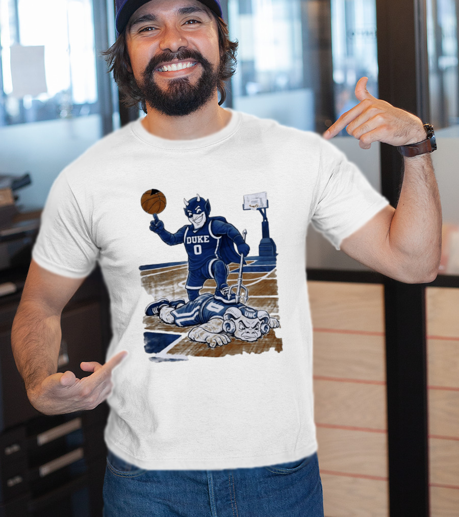 Duke Blue Devils Victory Over UNC Tar Heels Basketball Rivalry T-Shirt