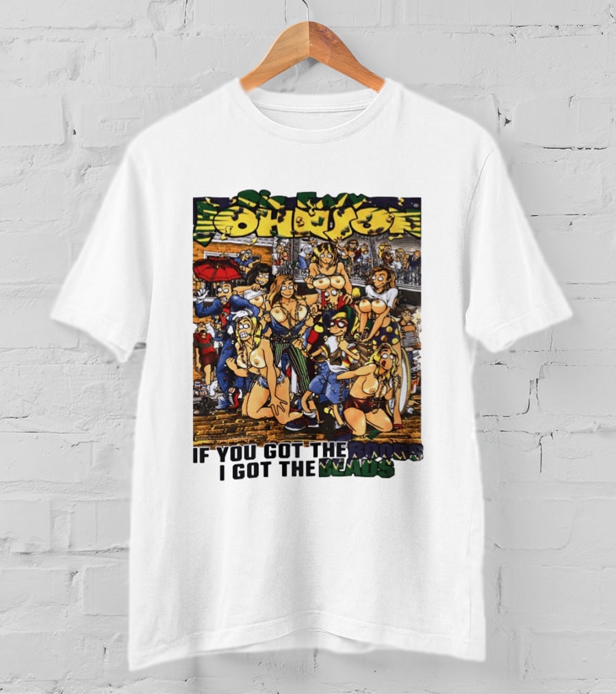 Big Johnson If You Got The Boobs I Got The Beads Mardi Gras Party T-Shirt