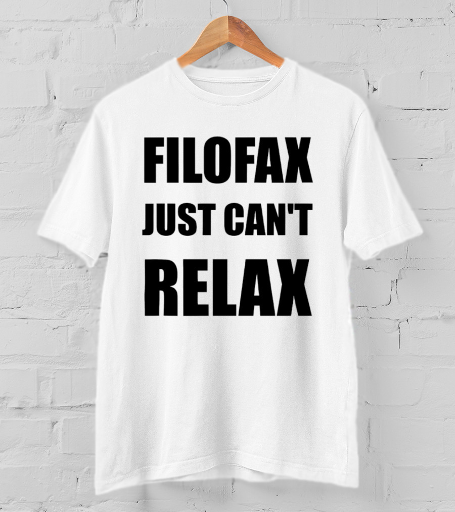FILOFAX Just Can't Relax T-Shirt