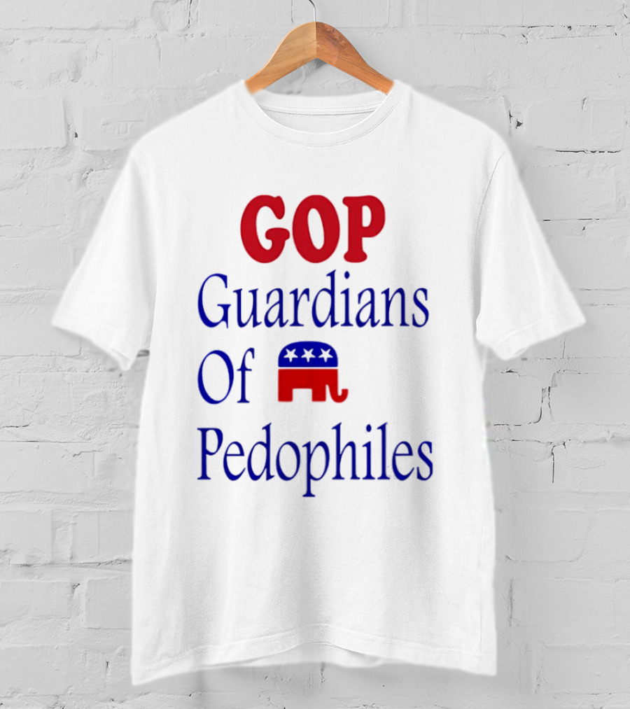 GOP Guardians Of Pedophiles Elephant Symbol Critique T-Shirt