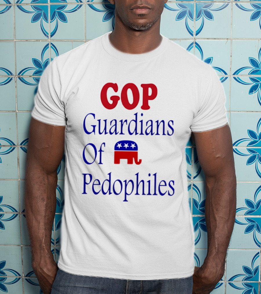 GOP Guardians Of Pedophiles Elephant Symbol Critique T-Shirt