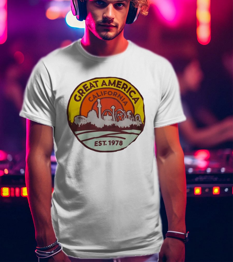 Great America California Est 1978 Roller Skyline T-Shirt