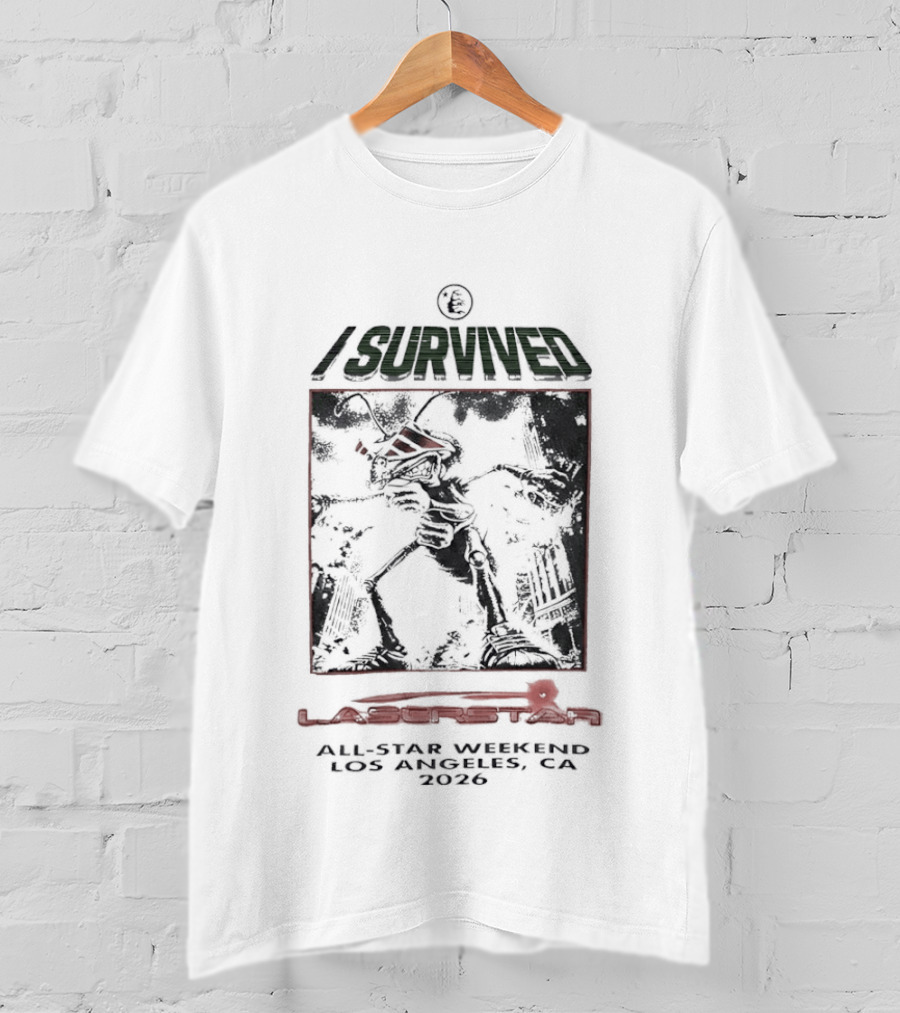 I Survived All Star Weekend Los Angeles CA 2026 Robot Warrior T-Shirt