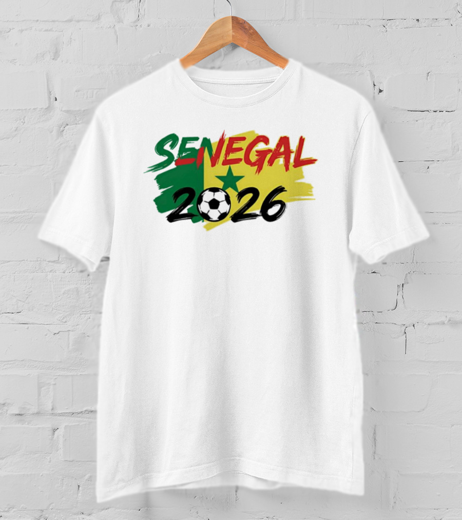 Senegal 2026 World Cup Soccer Team Star Flag T-Shirt