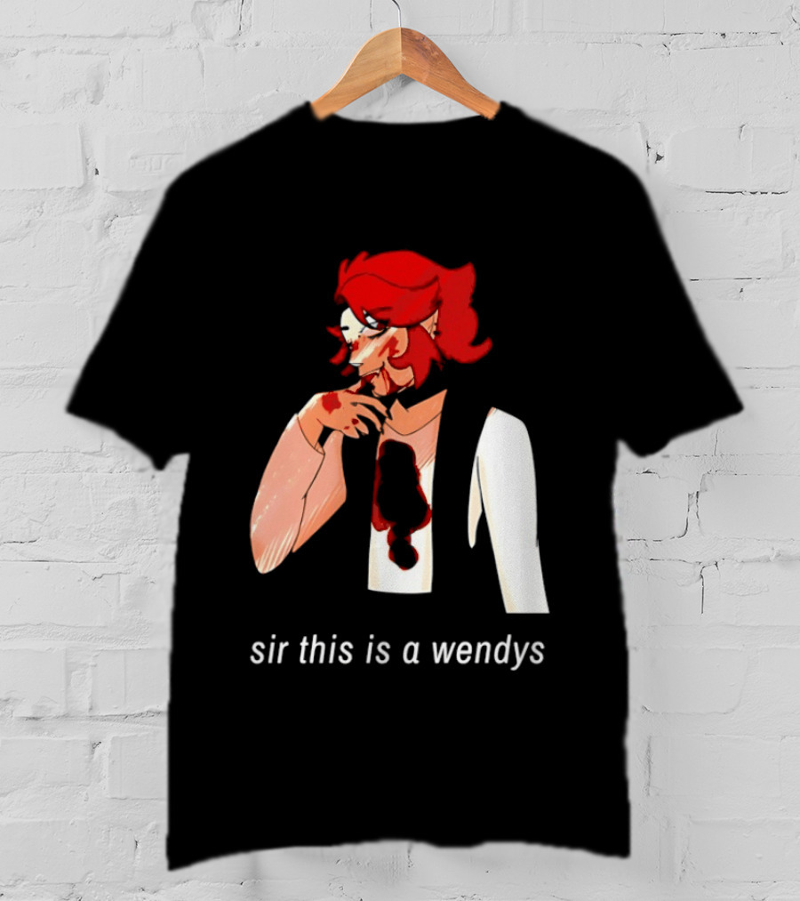 Sir This Is A Wendys Red Haired Character With White T-Shirt