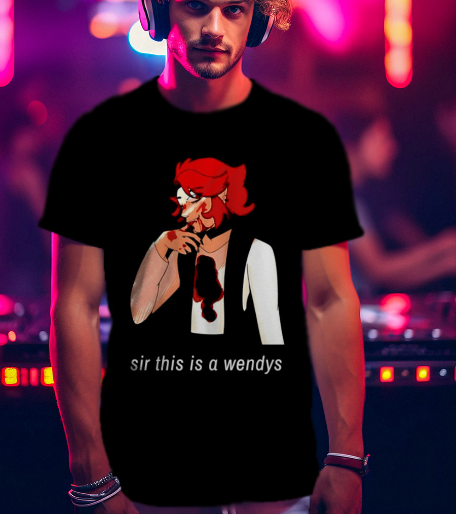 Sir This Is A Wendys Red Haired Character With White T-Shirt