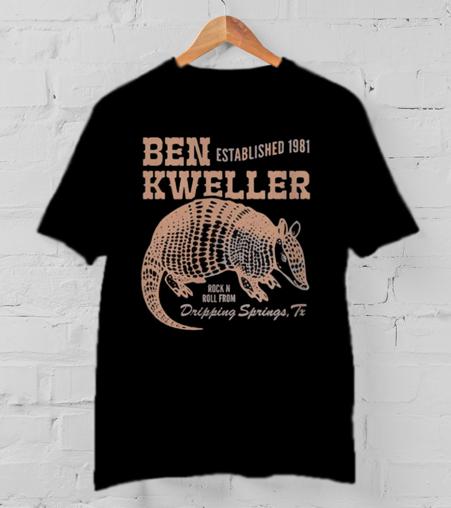 Ben Kweller Established 1981 Rock And Roll From Dripping Springs TX Armadillo 2026 T-Shirt