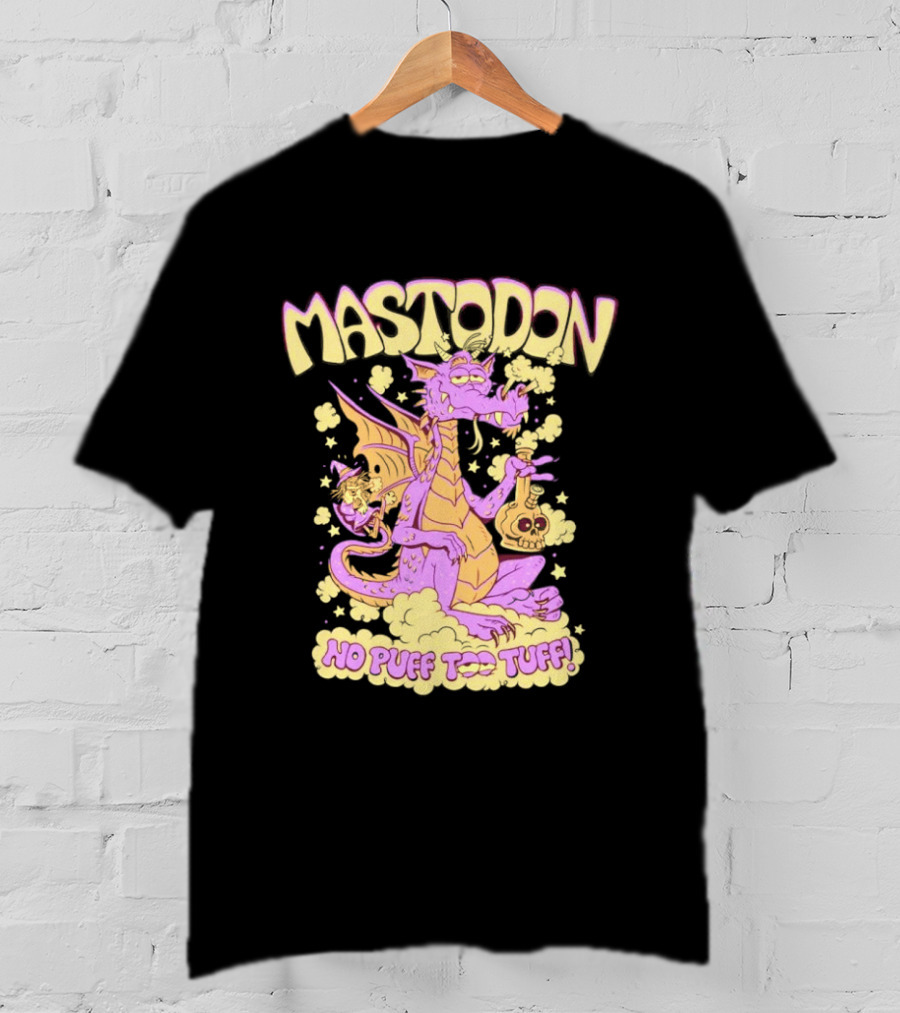 Mastodon No Puff Too Tuff Wizard Dragon 420 T-Shirt