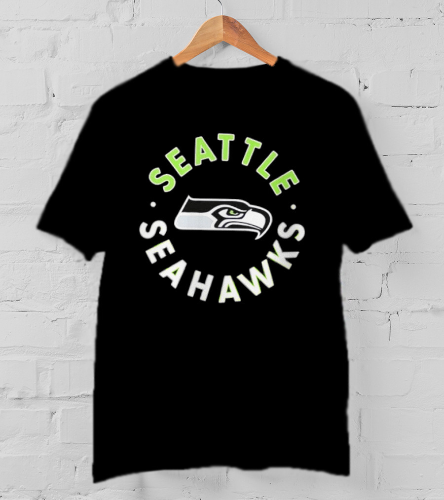 Seattle Seahawks Iconic Hawk Crest NFL Team Spirit T-Shirt