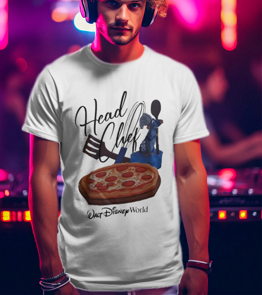 Head Chef Ratatouille Pizza Walt Disney World T-Shirt