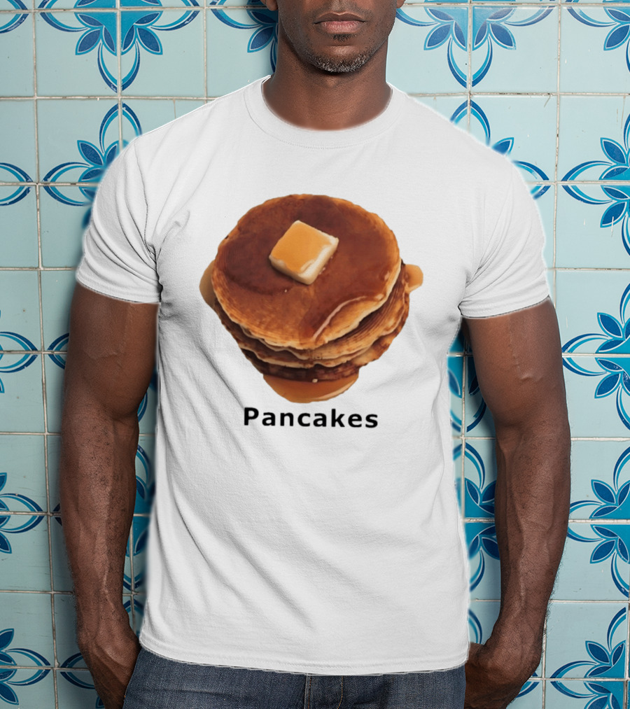 Pancakes Syrup Stack With Butter Topping T-Shirt