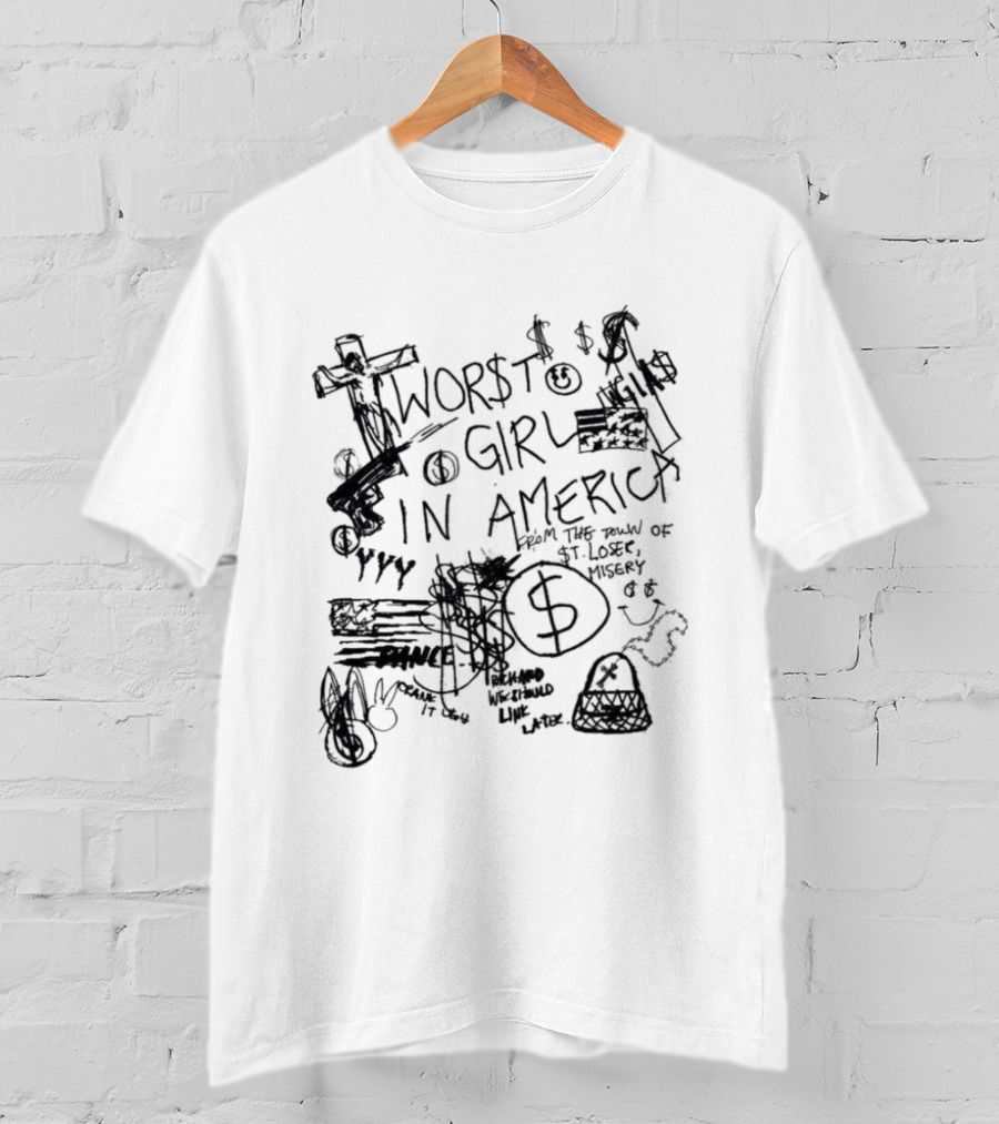 Sharpie 2026 Worst Girl In America Sketch T-Shirt