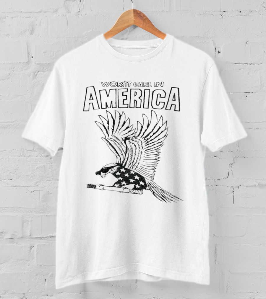 Worst Girl In America Slayyyter Eagle Stars T-Shirt