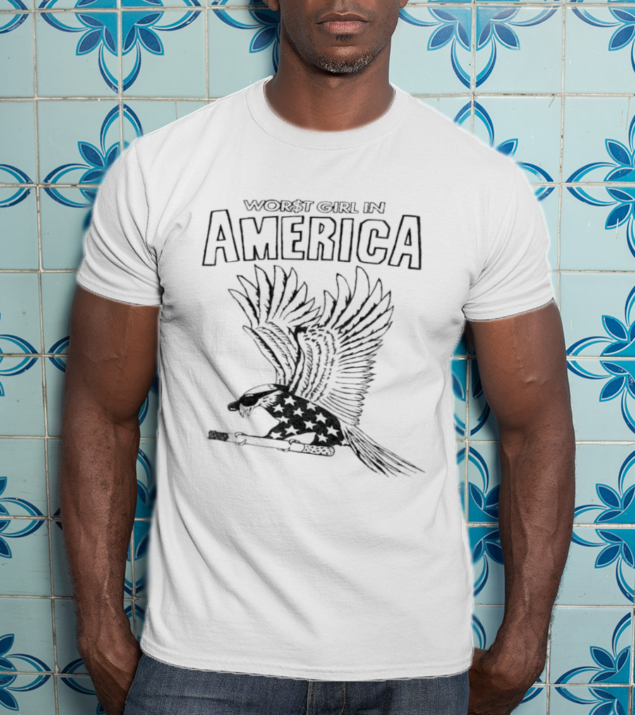 Worst Girl In America Slayyyter Eagle Stars T-Shirt