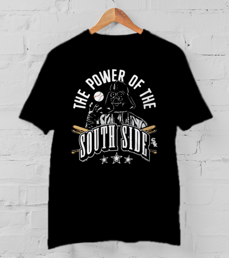 The Power Of The South Side Darth Vader Star Wars Baseball T-Shirt