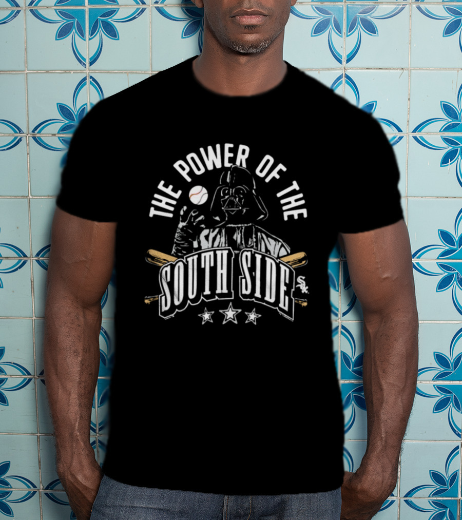 The Power Of The South Side Darth Vader Star Wars Baseball T-Shirt