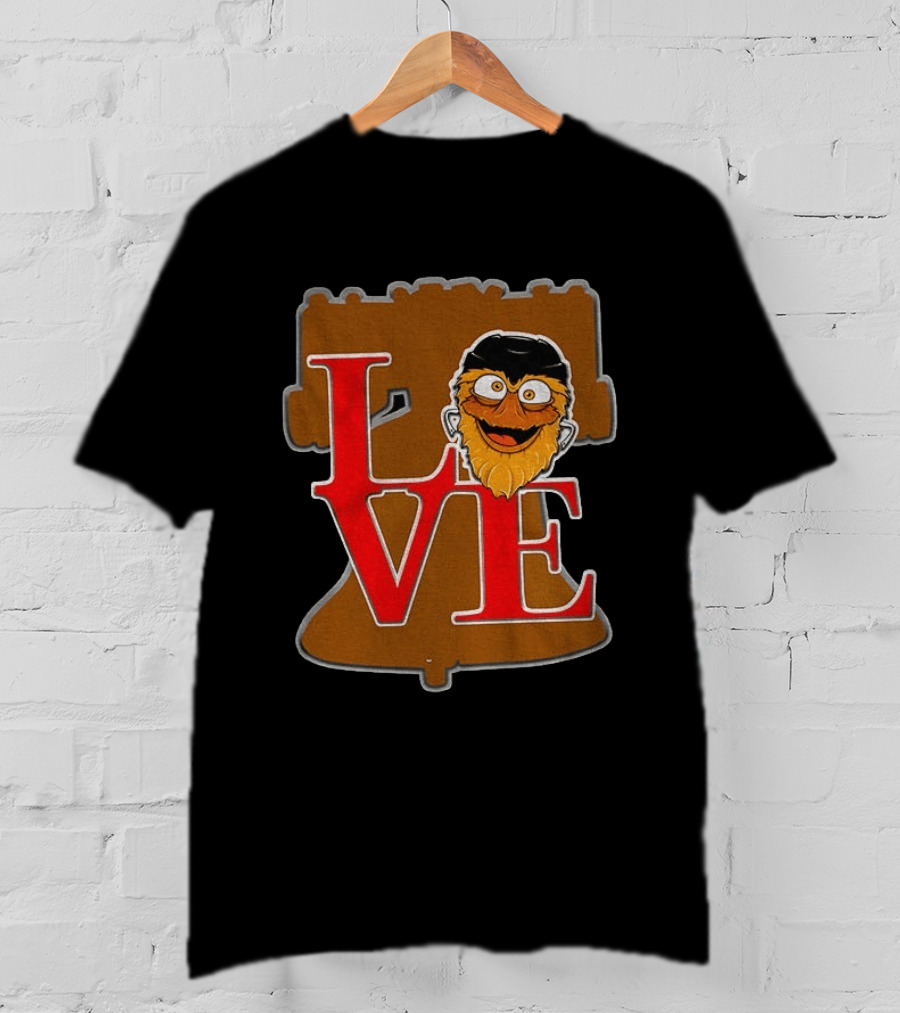 Gritty Love Philadelphia Flyers Liberty Bell NHL 2026 T-Shirt