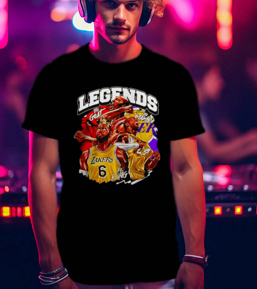 Legends The Goat Mamba King Lakers 24 6 T-Shirt