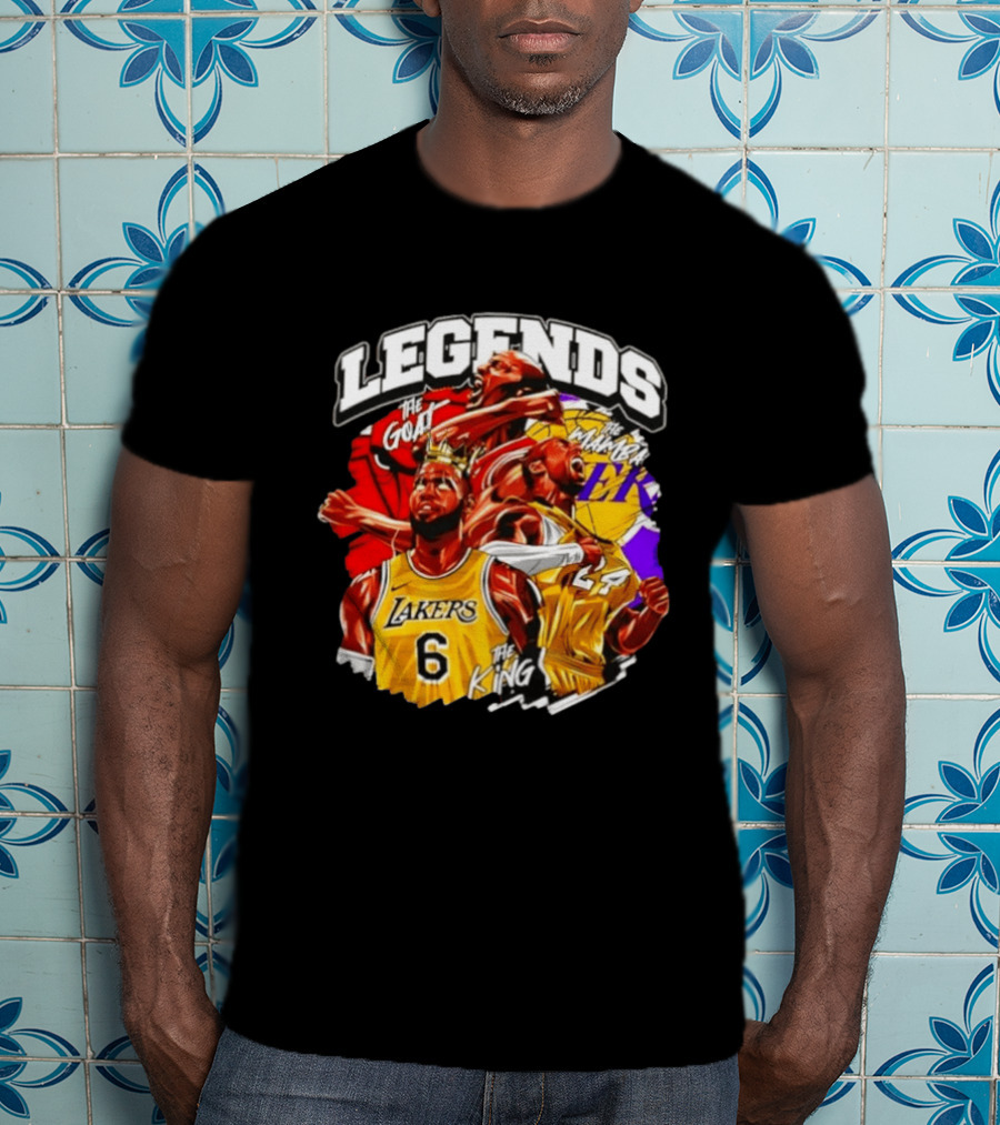 Legends The Goat Mamba King Lakers 24 6 T-Shirt