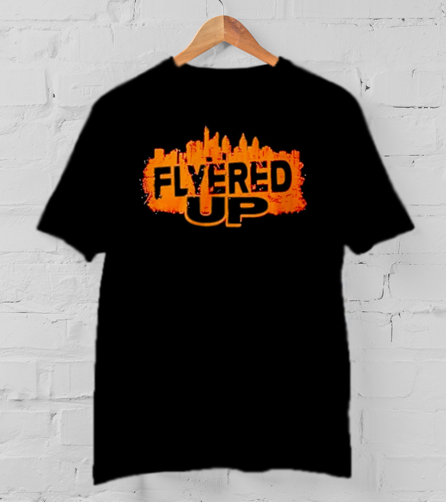 Philadelphia Flyers Flyered Up Skyline Orange Cityscape T-Shirt